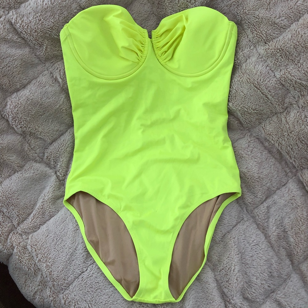 J. Crew neon one piece